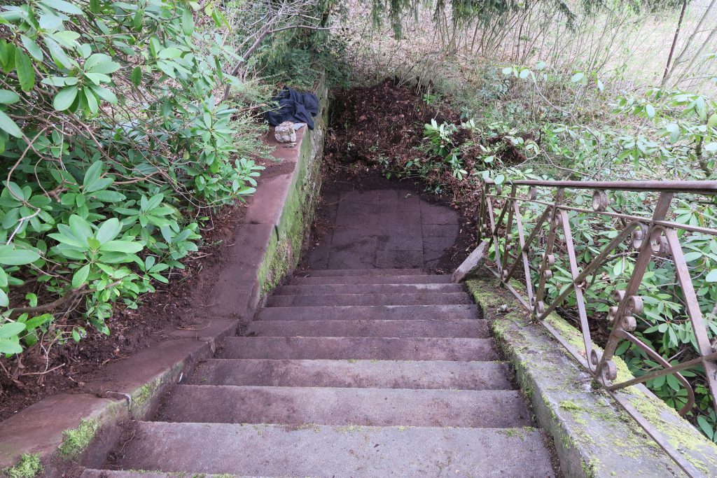 Freigelegte Treppe